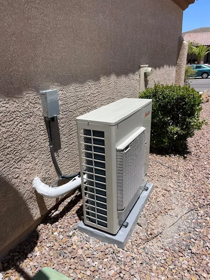 Residential air conditioning condenser unit in Spout Springs